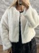 The-Eco Fur Bolero-25115/Vanilla