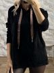 Velvet Cords Sweatshirt-91084/Black