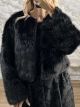 The-Eco Fur Bolero-25115/Black