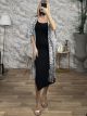 Animal Print Lurex Kimono-016/Light Silver