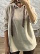 Velvet Cords Sweatshirt-91084/Beige