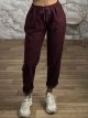 The-Mono Cuffed Pants-10111/Burgundy