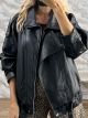 Leather Jacket-7152/Black