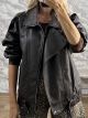 Leather Jacket-7152/Chocolat