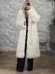 Spi-Furry Long Coat-4118/White