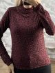 Lil-Leo MockNeck Top-68062/Burgundy