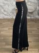 GLOW Leopard Stripe Pants/Black