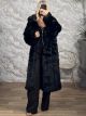 Spi-Furry Long Coat-4118/Black
