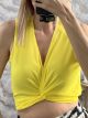 Polymorphic Muslin Top-38132/Yellow