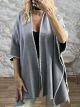 Sar-Viscose Poncho-57149/Grey