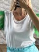 Marabou Feathers Cotton Top-8688/Green