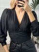 Elastic Bodysuit Monochrome/Black