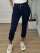 Elastic Pants Drawstring NEW/Navy Blue