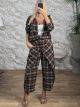 Lil-Crossover Front Pants Set-19195/Chocolat
