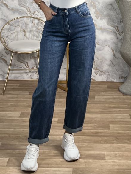 Mom Fit Denim Pants-2276