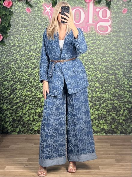 Floral Denim Set-6907