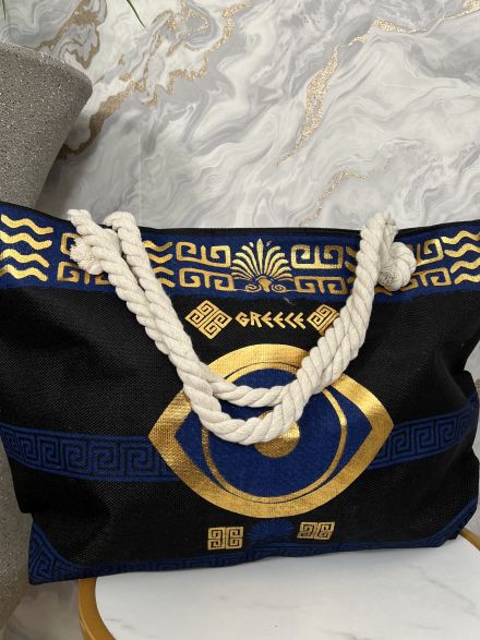 Beach Bag Golden Eye-15/Black