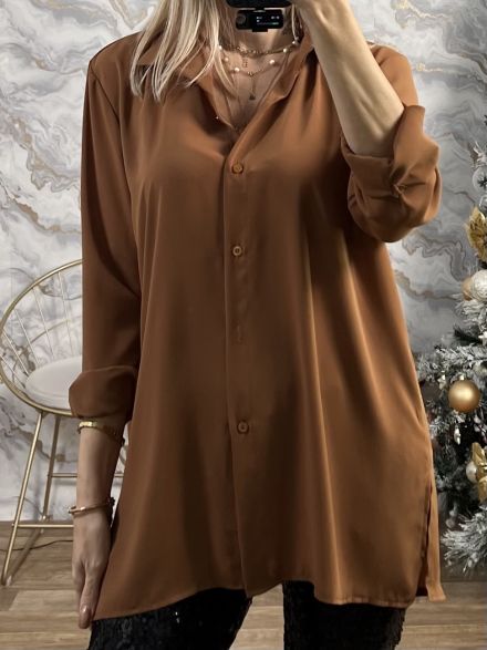 Classic Mono Shirt/Camel