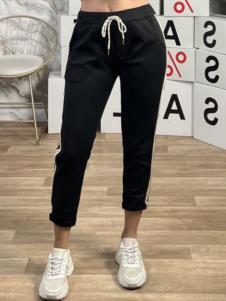 Side Stripes SweatPants/Black