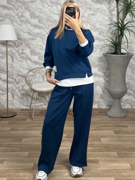 Viscose Double Set-3557/Petrol