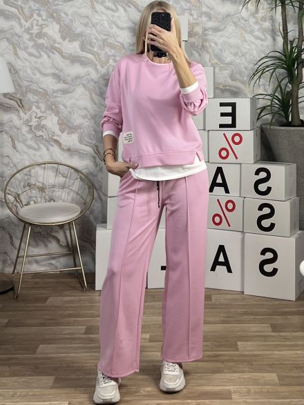 Viscose Double Set-3557/Pink