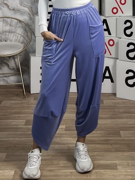 Velvet Alladin Pants/Lilac