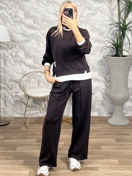 Viscose Double Set-3557/Chocolat