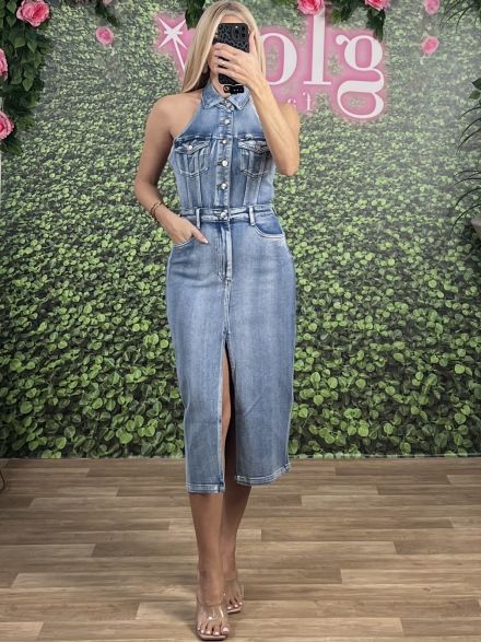 Midi Denim Dress