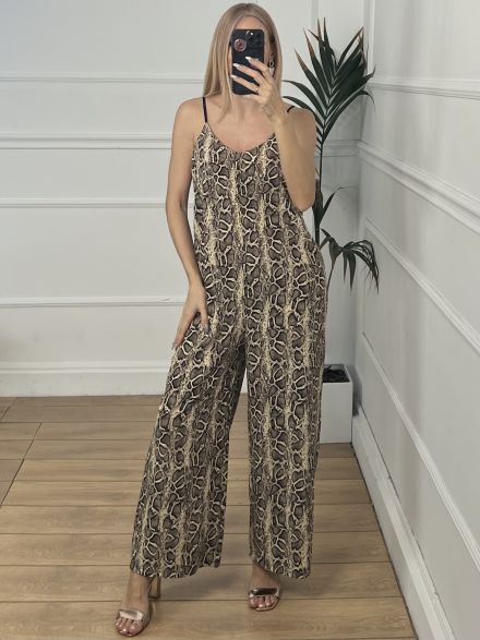 Animal Jumpsuit/Snakeskin
