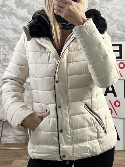 Short Fur Jacket-1028/Beige