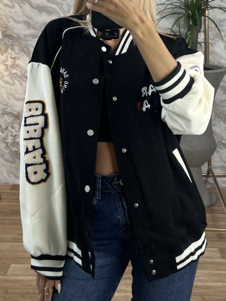 College Jacket-30059/Black