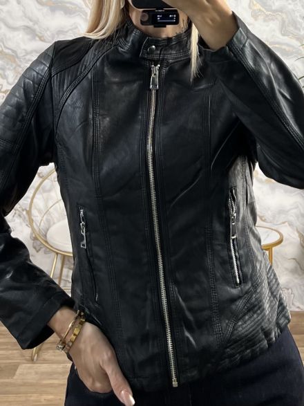 Eco Leather Fur Lining-63237/Black