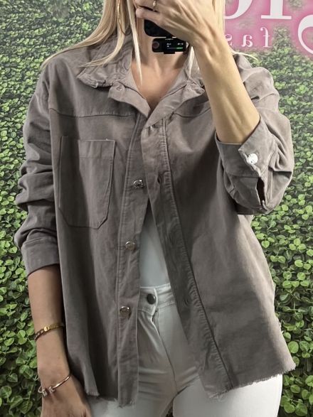 Cotton Cord Jacket-4397/Mocha