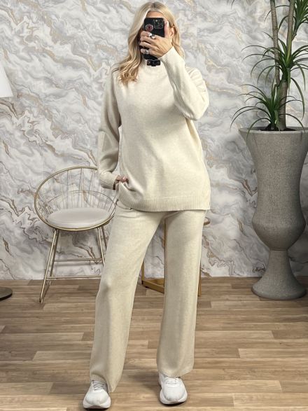 Knitted Set-5278/Vanilla