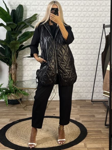 Quilted Vest/Black