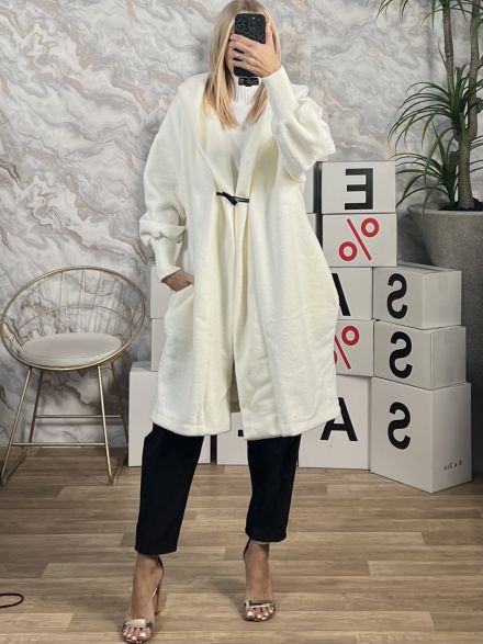 Soft Oversized Hood Coat/Vanilla