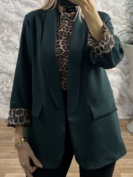 Σακάκι Leopard Lining-3066/Green
