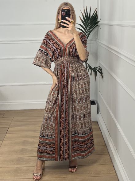 Cotton BOHO Dress-236/Ecai