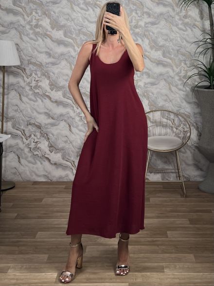 Light Summer Dress/Burgundy