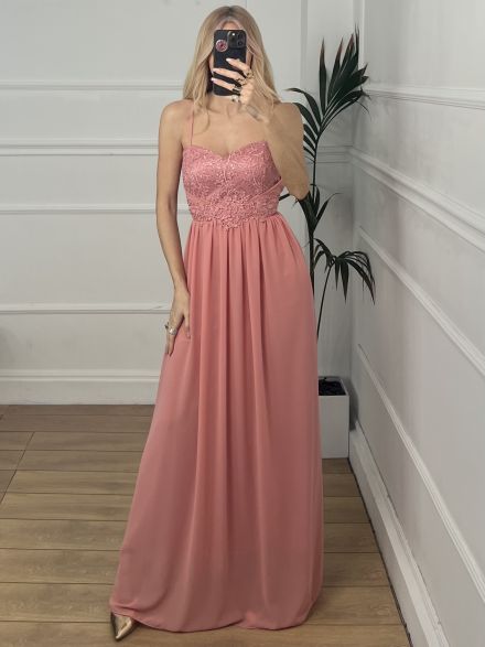 Muslin Bust Dress/Pink