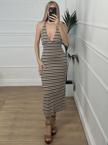 Knitted Stripes Dress