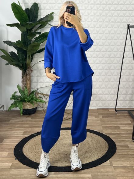 Casual Viscose Set/Blue Royal