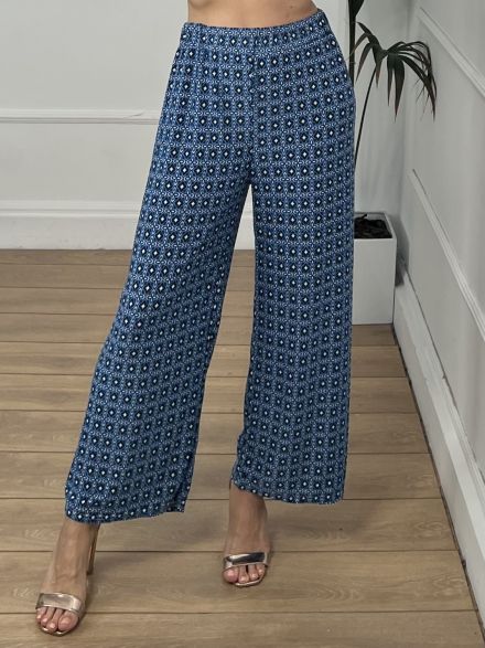 Elastic Summer Pants-170/Navy Blue