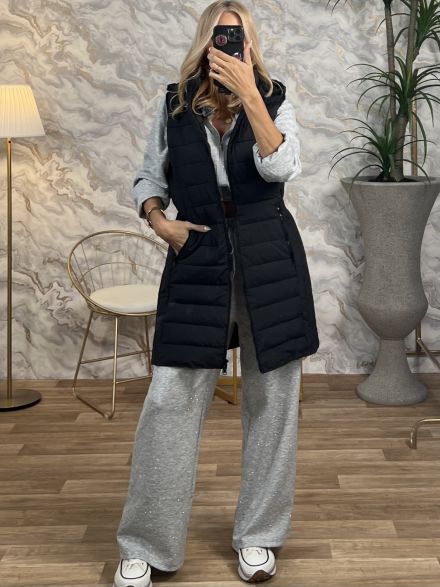 Sleeveless Jacket-2505/Black