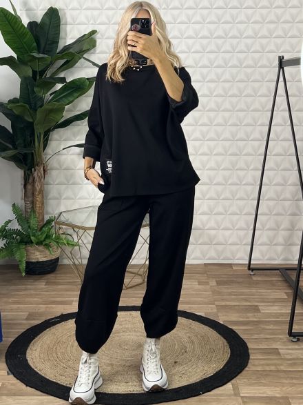 Casual Viscose Set/Black