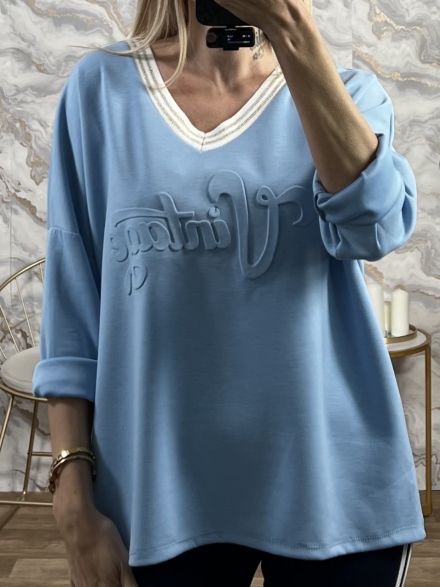 Viscose Vintage Ve Sweatshirt/L.Blue