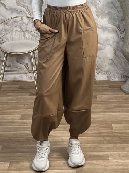 Alladin Leather Pants/Camel