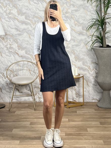 Overall Dress Set/Denim Blue