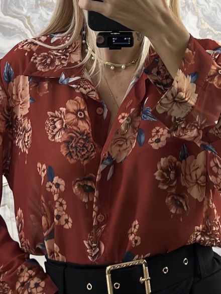 Muslin Shirt Floral-3062/Ecai