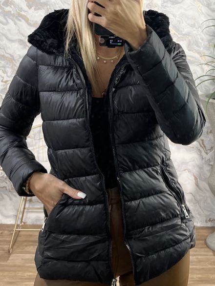 Short Fur Jacket-2266/Black